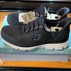 Skechers Black and White Men's Sneakers